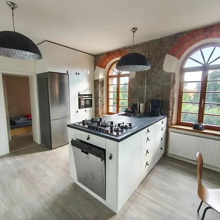 Apartamento Großzügige Mit Sauna, Kamin, Xl-tafel Für Gruppen Großharthau